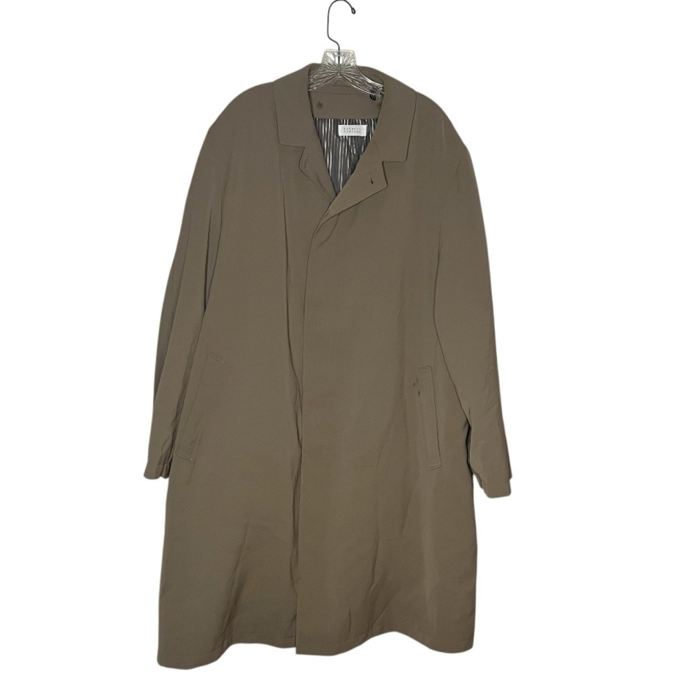 BARNEYS NEW YORK Beige Coat Overcoat Removable Lining Business Trench Size 44 R
